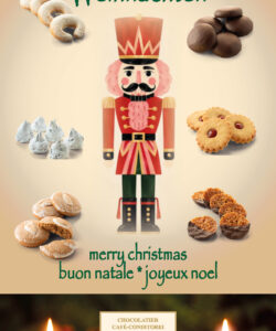 Frohe Weihnachten Engelmotiv (Sorte: Nougatine)